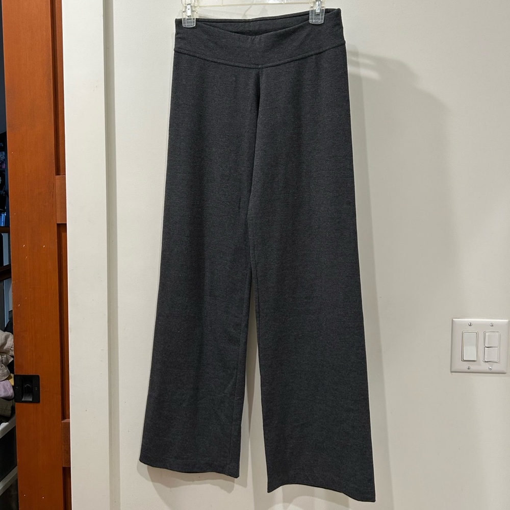 Gray Flare Stretch Pants